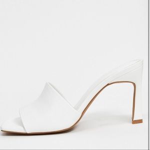 Asos white mules